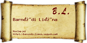 Barnódi Liána névjegykártya